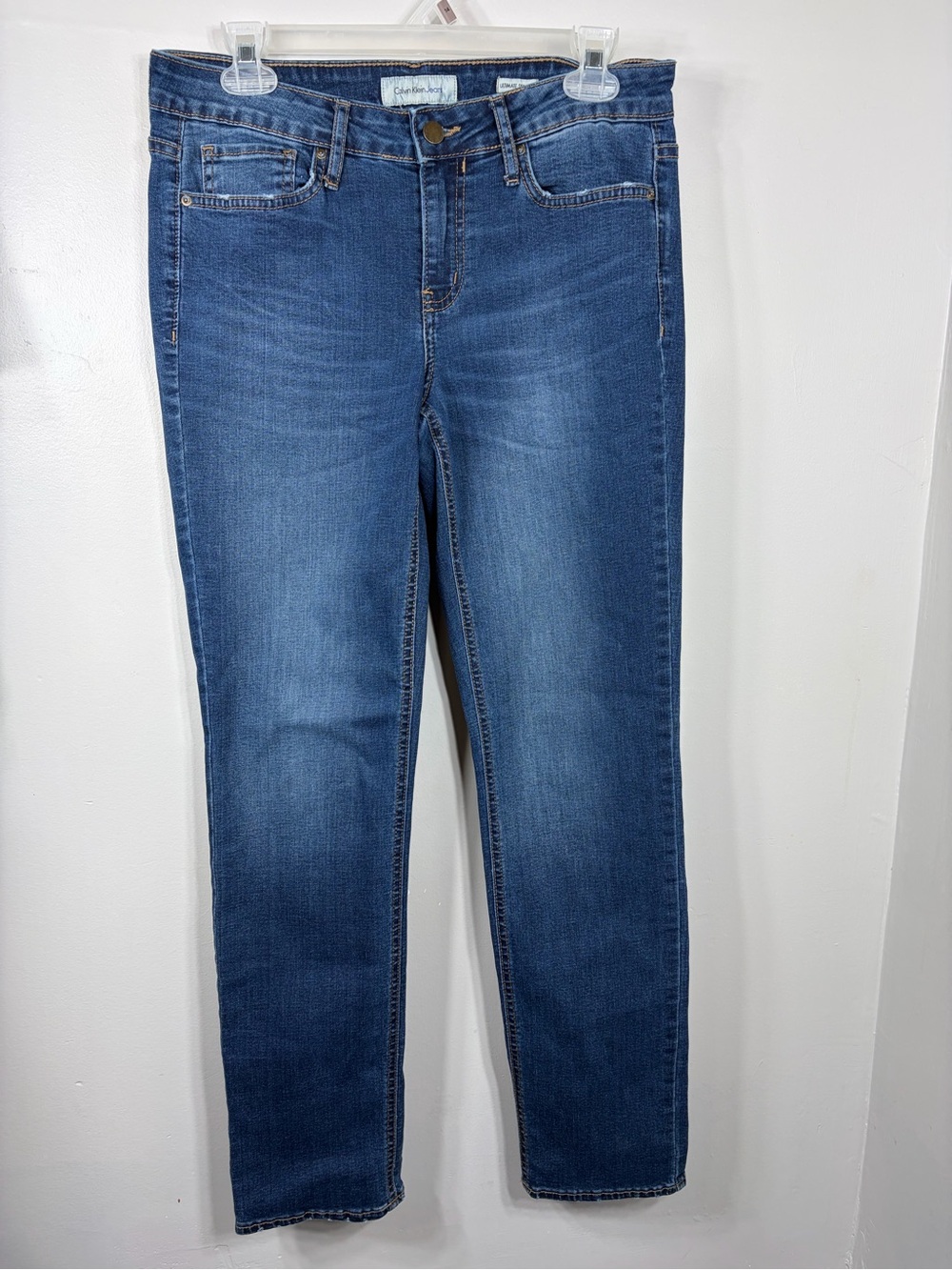 Calvin Klein Jeans Ultimate Skinny Women’s Size 10x30 Blue Stretch Jeans‎